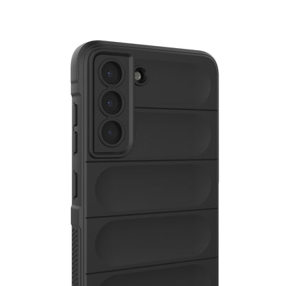 For Samsung Galaxy S21 FE Magic Shield TPU + Flannel Phone Case(White) by buy2fix