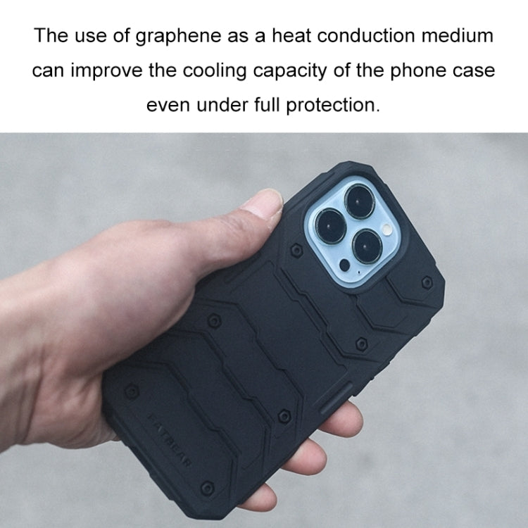 For iPhone 14 Pro Max FATBEAR Graphene Cooling Shockproof Case (Black) - iPhone 14 Pro Max Cases by FATBEAR | Online Shopping UK | buy2fix
