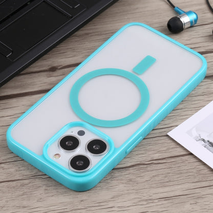 For iPhone 14 Pro Max Acrylic + TPU Magsafe Magnetic Phone Case (Sky Blue) - iPhone 14 Pro Max Cases by buy2fix | Online Shopping UK | buy2fix