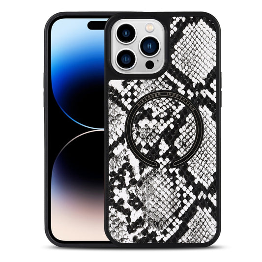 For iPhone 14 Pro Max Leather Texture MagSafe Magnetic Phone Case (Python Pattern) - iPhone 14 Pro Max Cases by buy2fix | Online Shopping UK | buy2fix