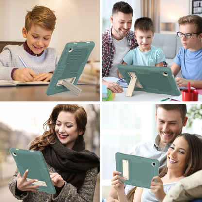 For Samsung Galaxy Tab A8 10.5 2021 X200 Contrast Color Robot Shockproof Silicone + PC Tablet Case(Emerald Green) - Other Galaxy Tab PC by buy2fix | Online Shopping UK | buy2fix