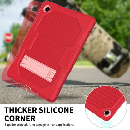 For Samsung Galaxy Tab A8 10.5 2021 X200 Contrast Color Robot Shockproof Silicone + PC Tablet Case(Red) - Other Galaxy Tab PC by buy2fix | Online Shopping UK | buy2fix