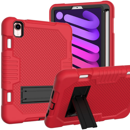 For iPad mini 2024 /mini 6 Contrast Color Robot Shockproof Silicone + PC Tablet Case(Red Black) - iPad mini 6 Cases by buy2fix | Online Shopping UK | buy2fix