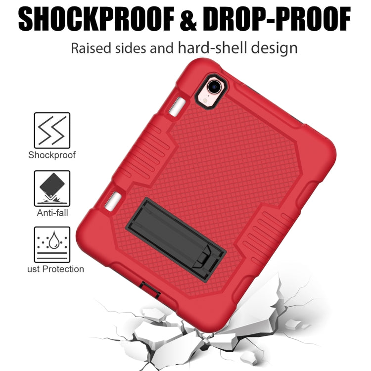 For iPad mini 2024 /mini 6 Contrast Color Robot Shockproof Silicone + PC Tablet Case(Red Black) - iPad mini 6 Cases by buy2fix | Online Shopping UK | buy2fix