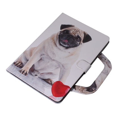 For iPad 11 (2020) 3D Colored Drawing Horizontal Flip Leather Tablet Case with Holder & Card Slot & Wallet & Handle(Pug) - iPad Pro 11 (2020) Cases by buy2fix | Online Shopping UK | buy2fix