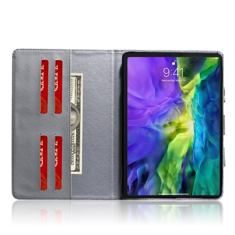 For iPad 11 (2020) 3D Colored Drawing Horizontal Flip Leather Tablet Case with Holder & Card Slot & Wallet & Handle(Pug) - iPad Pro 11 (2020) Cases by buy2fix | Online Shopping UK | buy2fix