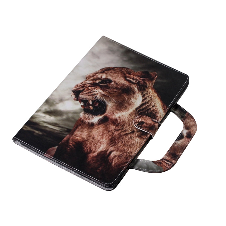 For iPad 11 (2020) 3D Colored Drawing Horizontal Flip Leather Tablet Case with Holder & Card Slot & Wallet & Handle(Lion) - iPad Pro 11 (2020) Cases by buy2fix | Online Shopping UK | buy2fix