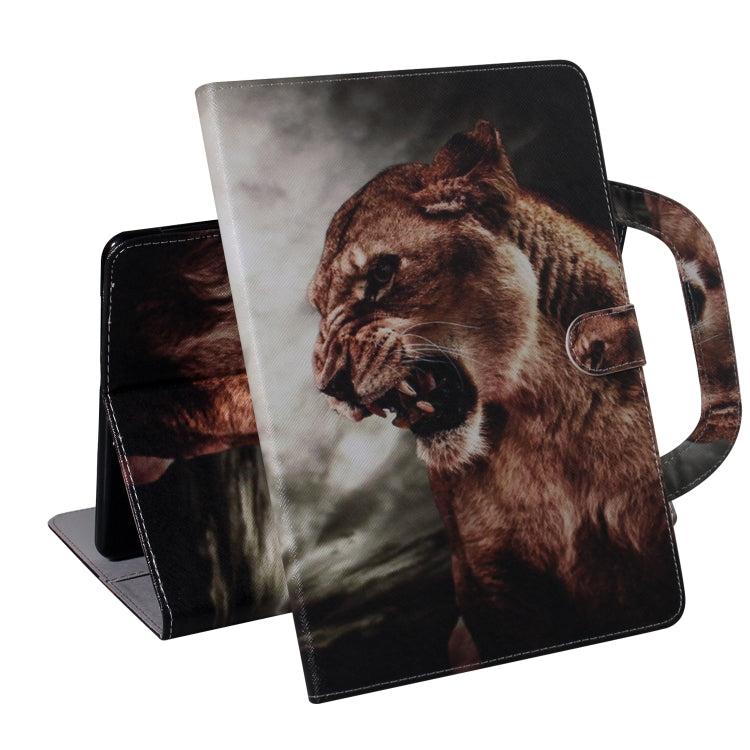 For iPad 11 (2020) 3D Colored Drawing Horizontal Flip Leather Tablet Case with Holder & Card Slot & Wallet & Handle(Lion) - iPad Pro 11 (2020) Cases by buy2fix | Online Shopping UK | buy2fix