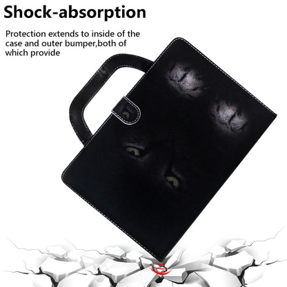 For iPad 11 (2020) 3D Colored Drawing Horizontal Flip Leather Tablet Case with Holder & Card Slot & Wallet & Handle(Mysterious Cat) - iPad Pro 11 (2020) Cases by buy2fix | Online Shopping UK | buy2fix