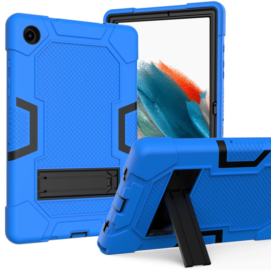 For Samsung Galaxy Tab A8 10.5 2021 X200 Contrast Color Robot Silicone + PC Tablet Case(Blue Black) - Other Galaxy Tab PC by buy2fix | Online Shopping UK | buy2fix