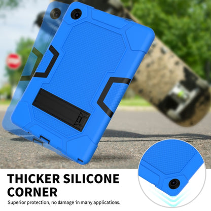 For Samsung Galaxy Tab A8 10.5 2021 X200 Contrast Color Robot Silicone + PC Tablet Case(Blue Black) - Other Galaxy Tab PC by buy2fix | Online Shopping UK | buy2fix