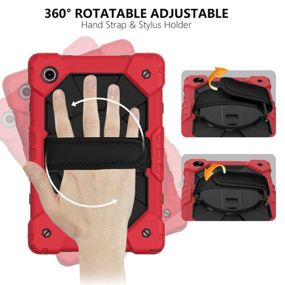 For Samsung Galaxy Tab A8 10.5 2021 X200 Contrast Color Robot Silicone + PC Tablet Case(Red+Black) - Other Galaxy Tab PC by buy2fix | Online Shopping UK | buy2fix