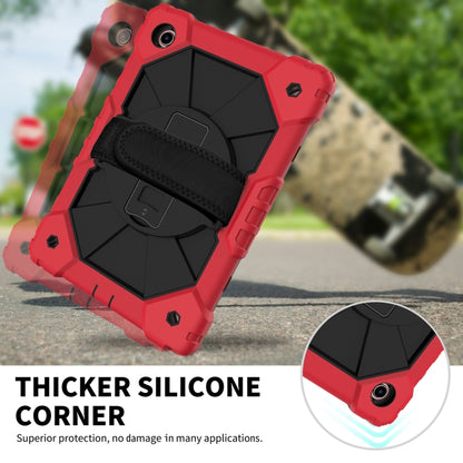 For Samsung Galaxy Tab A8 10.5 2021 X200 Contrast Color Robot Silicone + PC Tablet Case(Red+Black) - Other Galaxy Tab PC by buy2fix | Online Shopping UK | buy2fix