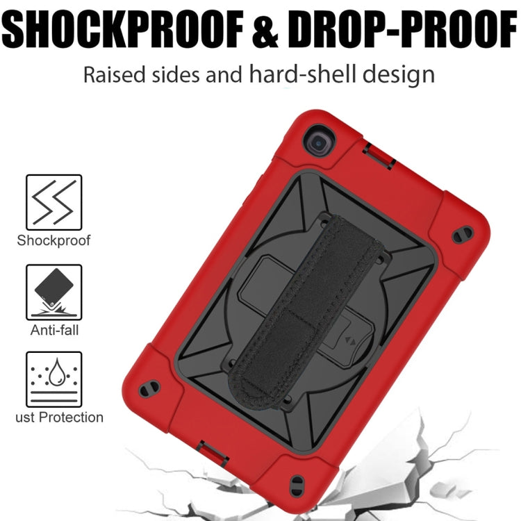 For Samsung Galaxy Tab A 8.4 T307 Contrast Color Robot Silicone + PC Tablet Case(Red Black) - Tab A 8.4 (2020) by buy2fix | Online Shopping UK | buy2fix