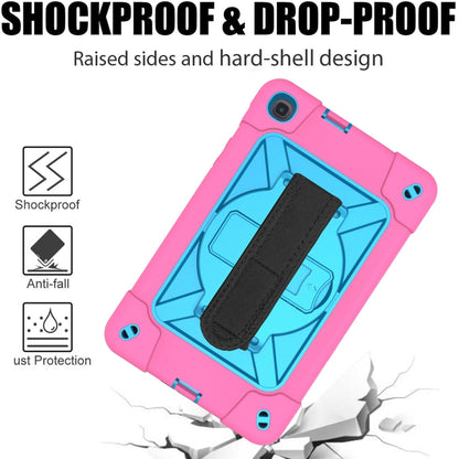 For Samsung Galaxy Tab A 8.4 T307 Contrast Color Robot Silicone + PC Tablet Case(Rose Red Blue) - Tab A 8.4 (2020) by buy2fix | Online Shopping UK | buy2fix