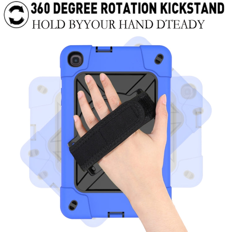 For Samsung Galaxy Tab A 8.4 T307 Contrast Color Robot Silicone + PC Tablet Case(Dark Blue Black) - Tab A 8.4 (2020) by buy2fix | Online Shopping UK | buy2fix