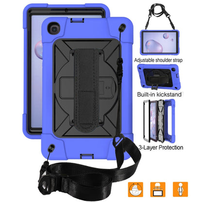 For Samsung Galaxy Tab A 8.4 T307 Contrast Color Robot Silicone + PC Tablet Case(Dark Blue Black) - Tab A 8.4 (2020) by buy2fix | Online Shopping UK | buy2fix