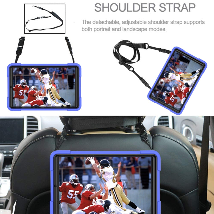 For Samsung Galaxy Tab A 8.4 T307 Contrast Color Robot Silicone + PC Tablet Case(Dark Blue Black) - Tab A 8.4 (2020) by buy2fix | Online Shopping UK | buy2fix