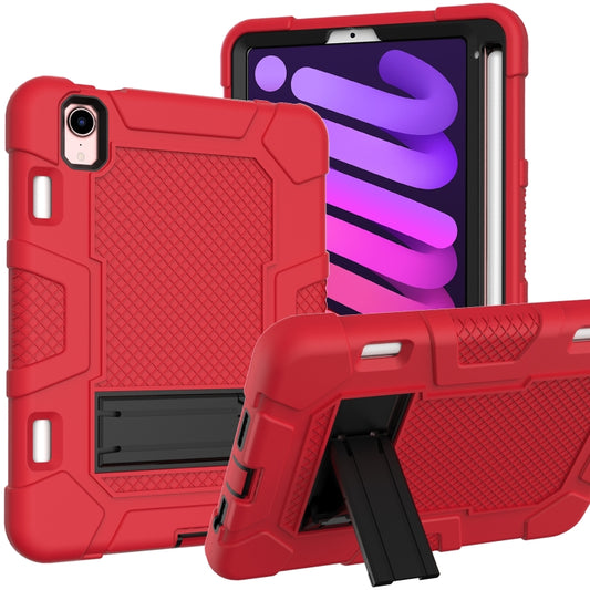 For iPad mini 2024 / mini 6 Contrast Color Robot Silicone + PC Tablet Case(Red Black) - iPad mini 6 Cases by buy2fix | Online Shopping UK | buy2fix