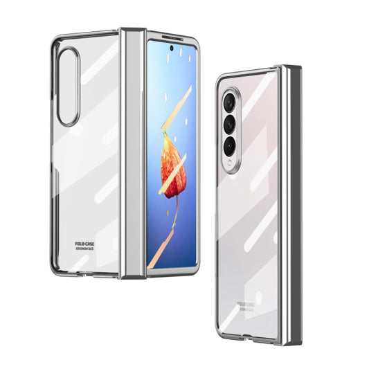 For Samsung Galaxy Z Fold4 Full Body Integrated Electroplating Hinge Phone Case(Silver) - Galaxy Z Fold4 5G Cases by buy2fix | Online Shopping UK | buy2fix