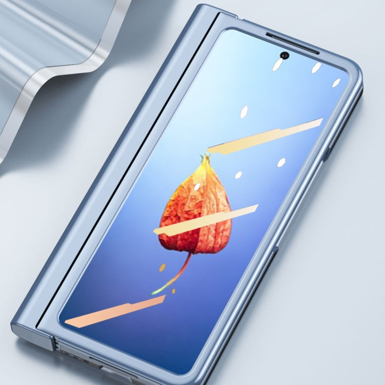 For Samsung Galaxy Z Fold4 Full Body Integrated Electroplating Hinge Phone Case(Silver) - Galaxy Z Fold4 5G Cases by buy2fix | Online Shopping UK | buy2fix