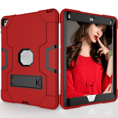 Contrast Color Robot Silicone + PC Tablet Case For iPad 6 / iPad Pro 9.7 2016(Red + Black) - iPad Pro 9.7 inch Cases by buy2fix | Online Shopping UK | buy2fix
