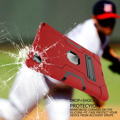 Contrast Color Robot Silicone + PC Tablet Case For iPad 6 / iPad Pro 9.7 2016(Red + Black) - iPad Pro 9.7 inch Cases by buy2fix | Online Shopping UK | buy2fix