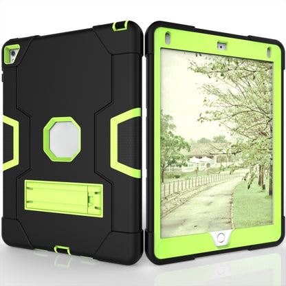 Contrast Color Robot Silicone + PC Tablet Case For iPad 6 / iPad Pro 9.7 2016(Black Yellow Green) - iPad Pro 9.7 inch Cases by buy2fix | Online Shopping UK | buy2fix