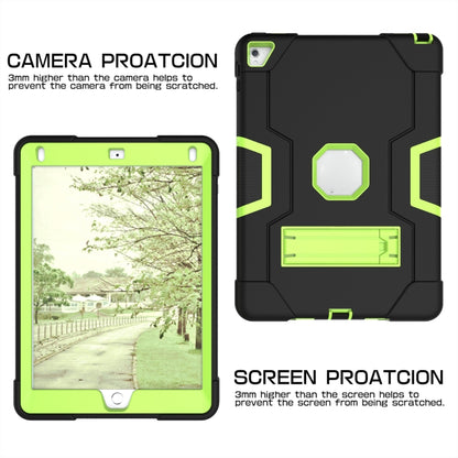 Contrast Color Robot Silicone + PC Tablet Case For iPad 6 / iPad Pro 9.7 2016(Black Yellow Green) - iPad Pro 9.7 inch Cases by buy2fix | Online Shopping UK | buy2fix