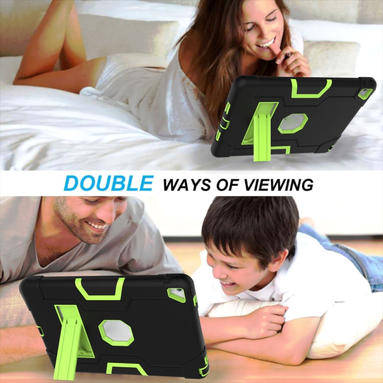 Contrast Color Robot Silicone + PC Tablet Case For iPad 6 / iPad Pro 9.7 2016(Black Yellow Green) - iPad Pro 9.7 inch Cases by buy2fix | Online Shopping UK | buy2fix