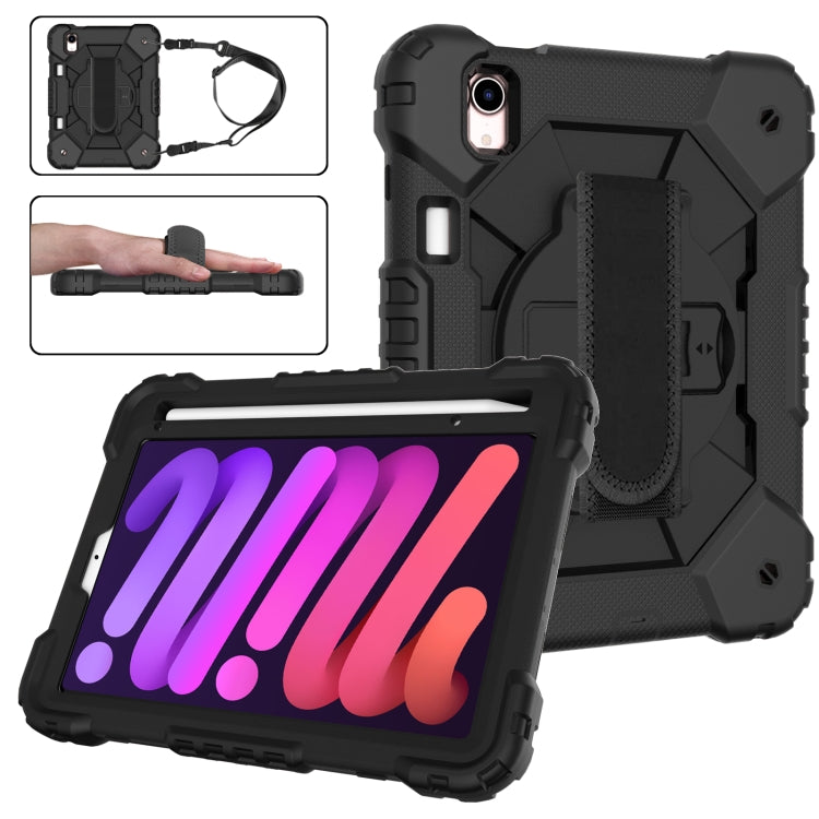 For iPad mini 2024 / mini 6 Contrast Color Robot Silicone + PC Tablet Case(Black) - iPad mini 6 Cases by buy2fix | Online Shopping UK | buy2fix