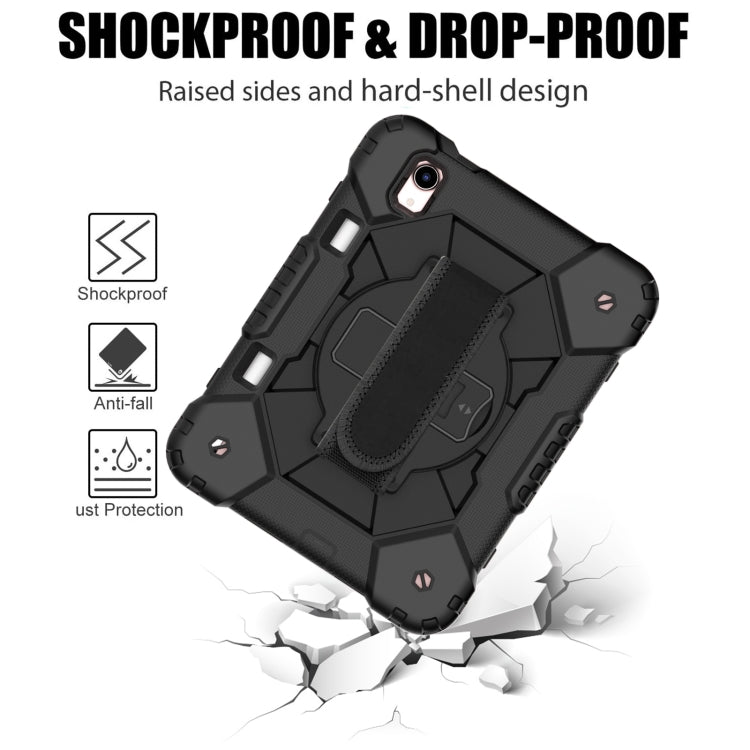 For iPad mini 2024 / mini 6 Contrast Color Robot Silicone + PC Tablet Case(Black) - iPad mini 6 Cases by buy2fix | Online Shopping UK | buy2fix