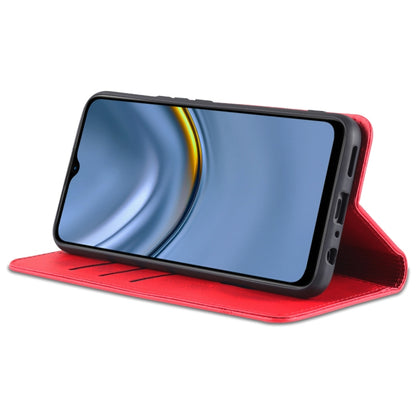 For Honor Play 30 AZNS Magnetic Calf Texture Flip Leather Phone Case(Red) - Honor Cases by AZNS | Online Shopping UK | buy2fix