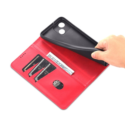 For Honor Play 30 AZNS Magnetic Calf Texture Flip Leather Phone Case(Red) - Honor Cases by AZNS | Online Shopping UK | buy2fix