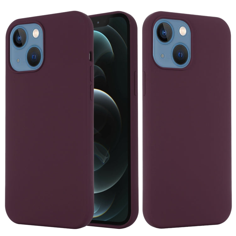 For iPhone 14 Plus Shockproof Silicone Magsafe Case (Plum Color) - iPhone 14 Plus Cases by buy2fix | Online Shopping UK | buy2fix