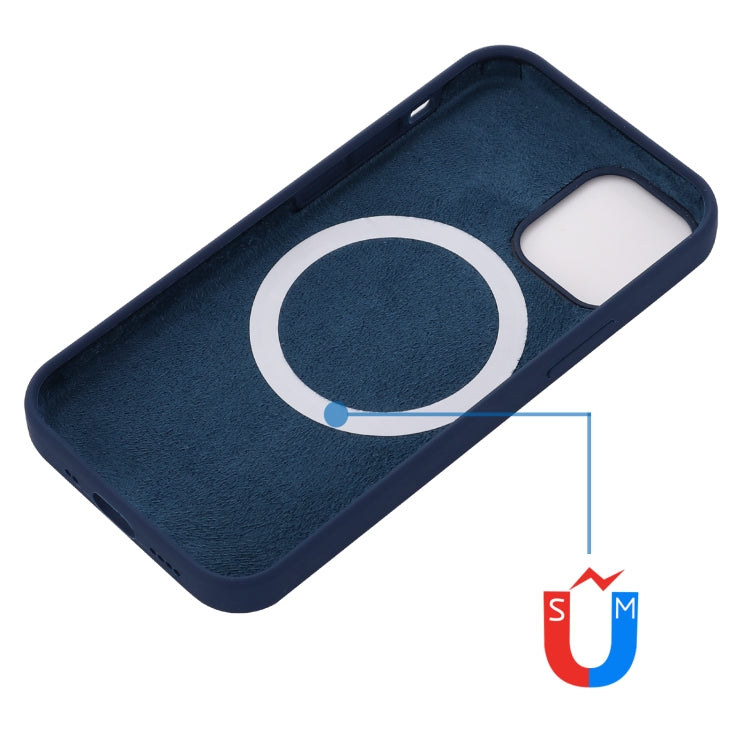 For iPhone 14 Pro Shockproof Silicone Magsafe Case(Navy Blue) - iPhone 14 Pro Cases by buy2fix | Online Shopping UK | buy2fix