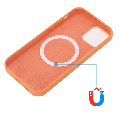 For iPhone 14 Pro Max Shockproof Silicone Magsafe Case (Gold Orange) - iPhone 14 Pro Max Cases by buy2fix | Online Shopping UK | buy2fix