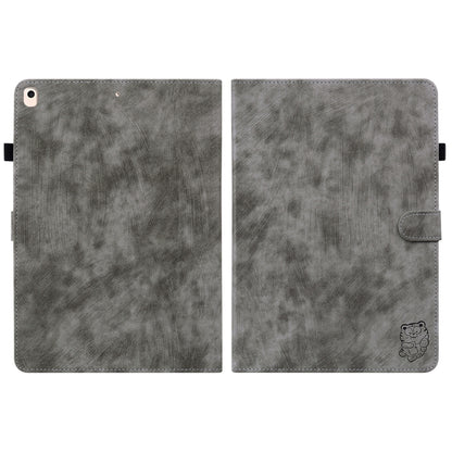 Tiger Pattern PU Tablet Case With Sleep / Wake-up Function For iPad 9.7 2017/2018/2019/2020(Grey) - iPad 9.7 (2018) & (2017) Cases by buy2fix | Online Shopping UK | buy2fix