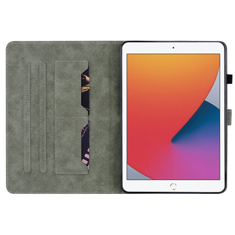 Tiger Pattern PU Tablet Case With Sleep / Wake-up Function For iPad 9.7 2017/2018/2019/2020(Grey) - iPad 9.7 (2018) & (2017) Cases by buy2fix | Online Shopping UK | buy2fix