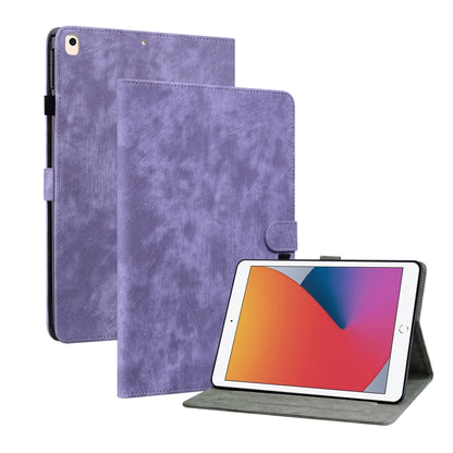 Tiger Pattern PU Tablet Case With Sleep / Wake-up Function For iPad 9.7 2017/2018/2019/2020(Purple) - iPad 9.7 (2018) & (2017) Cases by buy2fix | Online Shopping UK | buy2fix