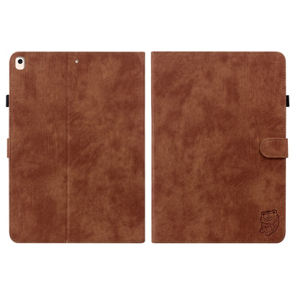 Tiger Pattern PU Tablet Case With Sleep / Wake-up Function For iPad 9.7 2017/2018/2019/2020(Brown) - iPad 9.7 (2018) & (2017) Cases by buy2fix | Online Shopping UK | buy2fix