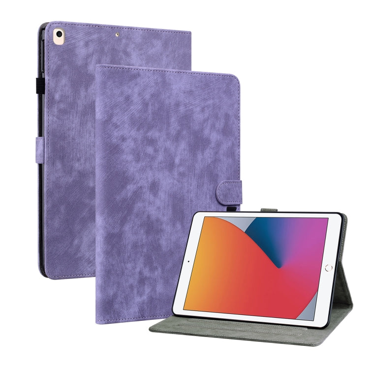 Tiger Pattern PU Tablet Case With Sleep / Wake-up Function For iPad 10.2 2019/Air 2019 10.5/10.2 2020/2021(Purple) - iPad 10.2 Cases by buy2fix | Online Shopping UK | buy2fix