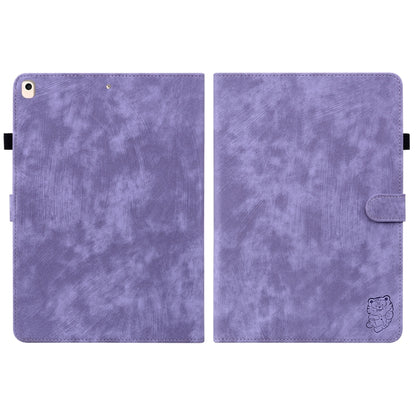 Tiger Pattern PU Tablet Case With Sleep / Wake-up Function For iPad 10.2 2019/Air 2019 10.5/10.2 2020/2021(Purple) - iPad 10.2 Cases by buy2fix | Online Shopping UK | buy2fix