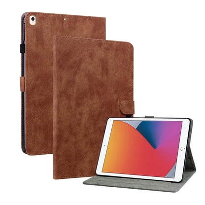 Tiger Pattern PU Tablet Case With Sleep / Wake-up Function For iPad 10.2 2019/Air 2019 10.5/10.2 2020/2021(Brown) - iPad 10.2 Cases by buy2fix | Online Shopping UK | buy2fix