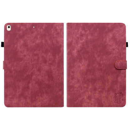 Tiger Pattern PU Tablet Case With Sleep / Wake-up Function For iPad 10.2 2019/Air 2019 10.5/10.2 2020/2021(Red) - iPad 10.2 Cases by buy2fix | Online Shopping UK | buy2fix