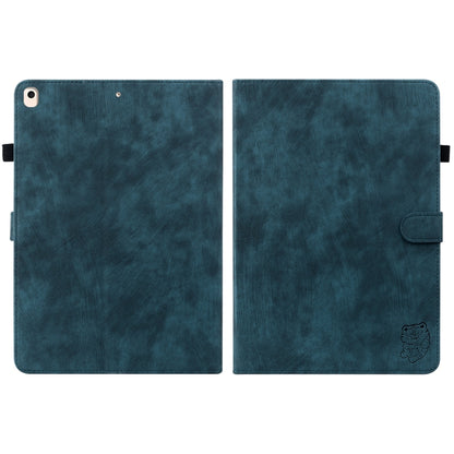 Tiger Pattern PU Tablet Case With Sleep / Wake-up Function For iPad 10.2 2019/Air 2019 10.5/10.2 2020/2021(Dark Blue) - iPad 10.2 Cases by buy2fix | Online Shopping UK | buy2fix