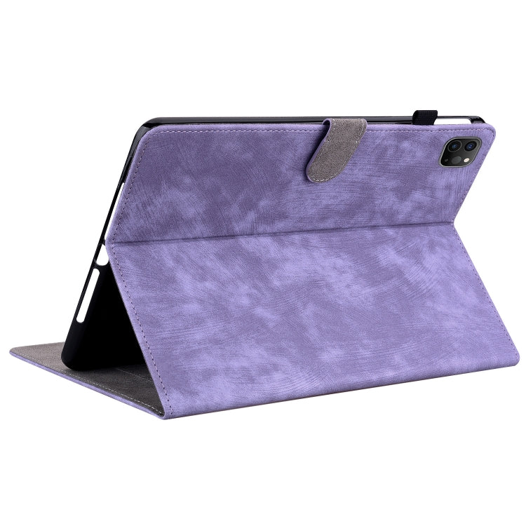 Tiger Pattern PU Tablet Case With Sleep / Wake-up Function For iPad Pro 11 2022 / 2021 / 2020 / 2018 / Air 2020 10.9(Purple) - iPad Pro 11 (2022/2021) Cases by buy2fix | Online Shopping UK | buy2fix