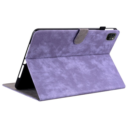 Tiger Pattern PU Tablet Case With Sleep / Wake-up Function For iPad Pro 11 2022 / 2021 / 2020 / 2018 / Air 2020 10.9(Purple) - iPad Pro 11 (2022/2021) Cases by buy2fix | Online Shopping UK | buy2fix