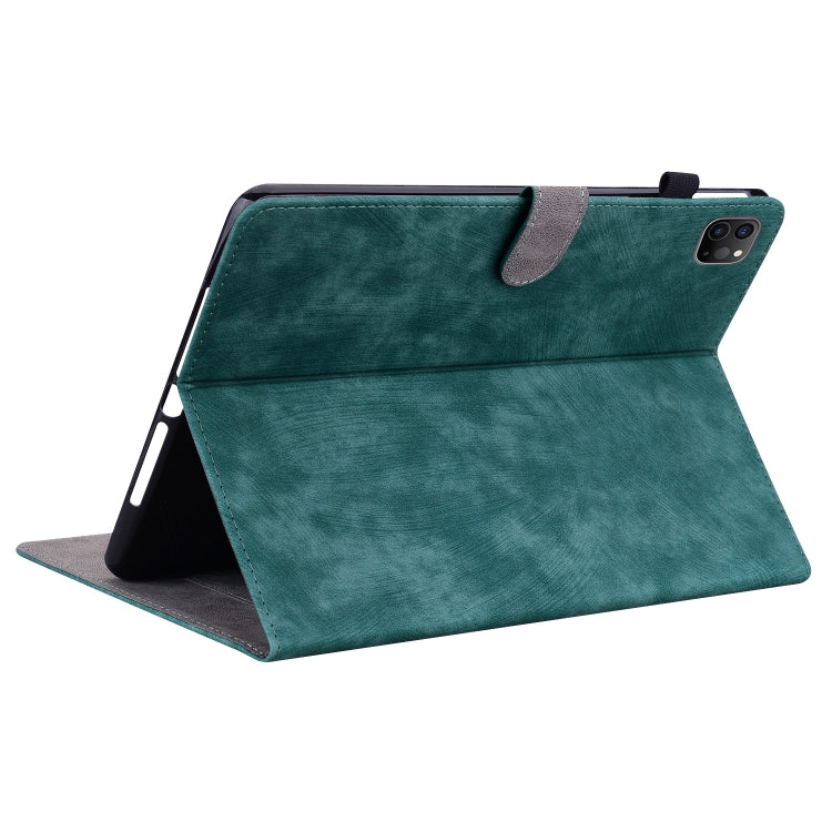 Tiger Pattern PU Tablet Case With Sleep / Wake-up Function For iPad Pro 11 2022 / 2021 / 2020 / 2018 / Air 2020 10.9(Dark Green) - iPad Pro 11 (2022/2021) Cases by buy2fix | Online Shopping UK | buy2fix