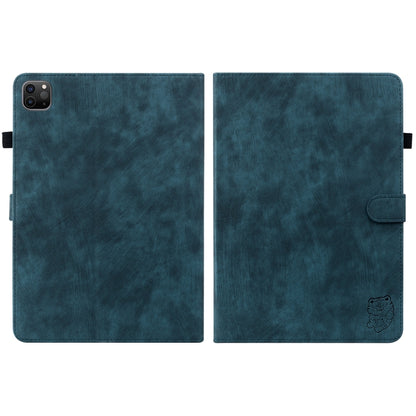Tiger Pattern PU Tablet Case With Sleep / Wake-up Function For iPad Pro 11 2022 / 2021 / 2020 / 2018 / Air 2020 10.9(Dark Blue) - iPad Pro 11 (2022/2021) Cases by buy2fix | Online Shopping UK | buy2fix